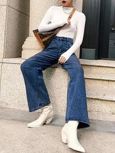 Slim High Waist Non-Stretch Jeans